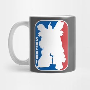 Gundam Sazabi nba logo baskelball Mug